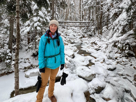 allied traveler hiking in snow 451 x 338