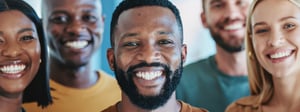Team of people smiling