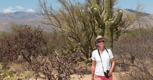 Woman in the desert