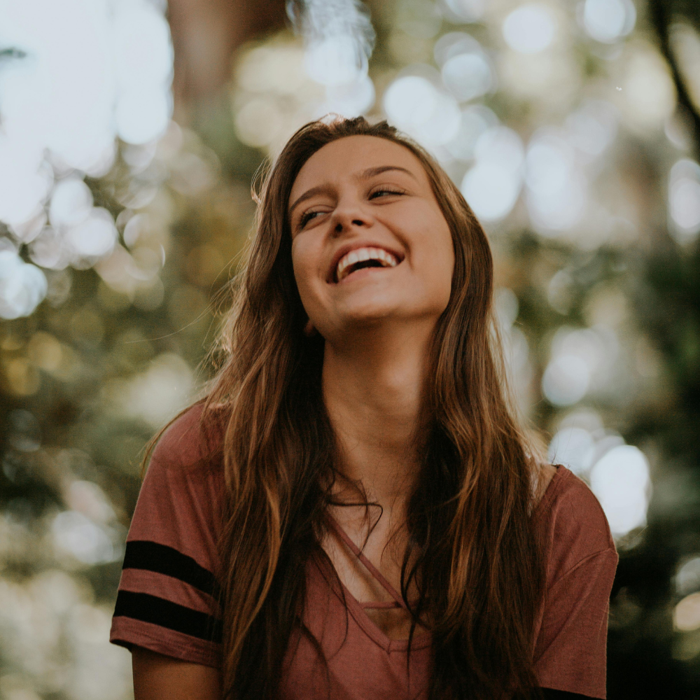 Woman laughing