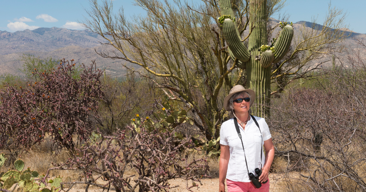Woman in the desert